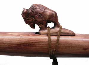 Authentic Native American BUFFALO Flute handmade by Jonah Thompson in key of A  - Picture 1 of 10