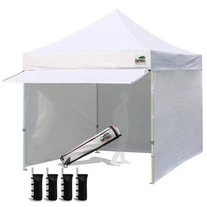 Eurmax 10 x 10 Pop up Canopy Commercial Tent Outdoor Party Canopies - Picture 1 of 24