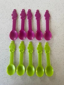 Menchie's Frozen Yogurt Spoons Ice Cream Snow Cone Hard Plastic Reusable - Picture 1 of 5