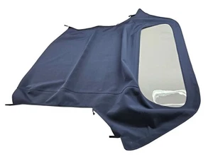 Fits: BMW E30 Soft Top & Plastic Window 3 series 1986-93 BLUE GERMAN - Picture 1 of 6