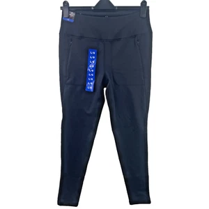 Spyder Active High Rise Pocket Legging, Fleece Lined, Size L, Black - Picture 1 of 17