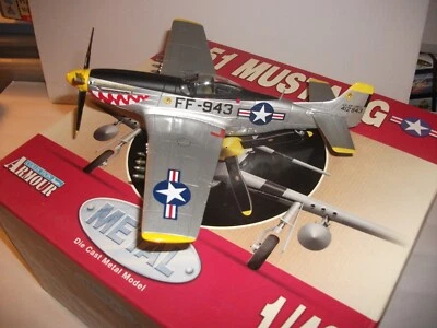 Armour Collection Metal P-51 Mustang "Shark Mouth" Korean War Ace 1:48 Scale - Image 1 of 4