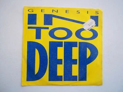 GENESIS - In Too Deep / I'd Rather Be You - 45 RPM 7" Record 1986 - Imagem 1 de 4