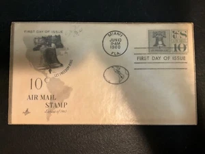 First Day of Issue, let freedom ring 10c. Airmail 1960👍. free ship $20 purchase - Picture 1 of 2