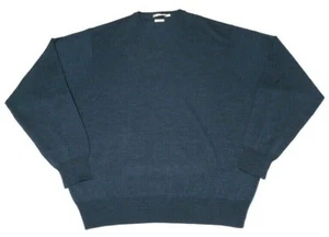 Maglione pullover Peter Millar XXL 2XL blu scollo a V 100% lana merino extra fine - Foto 1 di 11