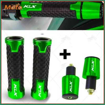 Empuñaduras de manillar de motocicleta CNC verdes extremos para KAWASAKI KLX140 KLX140G KLX140L Foto 1 de 4