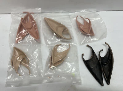 Set of 6-Pairs Elf Ears Rubber Pixie Dress Up Costume Soft Pointed Goblin Ears - Image 1 of 4