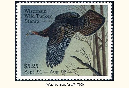 D2K Wisconsin Wild Turkey 1991 $5.25 - Image 1 of 1