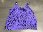 purple black UNBRANDED  swimsuit top tankini size XL