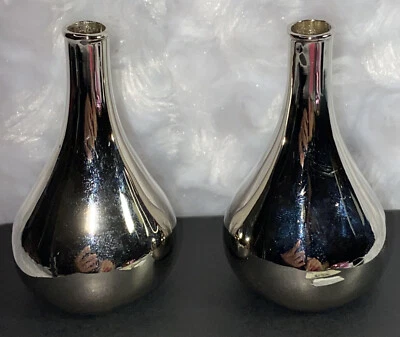 Dansk  Design Onion Tiny Tapers Nickel Plated 1970’s Made In China Original Box - Image 1 of 4