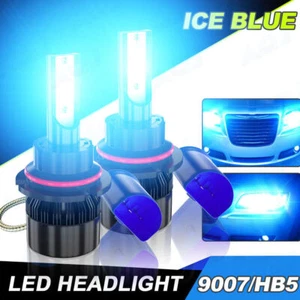 9007 HB5 LED Headlight Bulbs Conversion Kit High Low Beam 8000K Super Ice blue - Picture 1 of 8