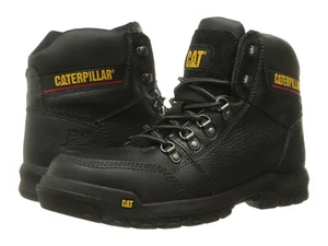 Men Caterpillar Outline Steel Toe Work Boot P90800 Black 100% Authentic New - Picture 1 of 7