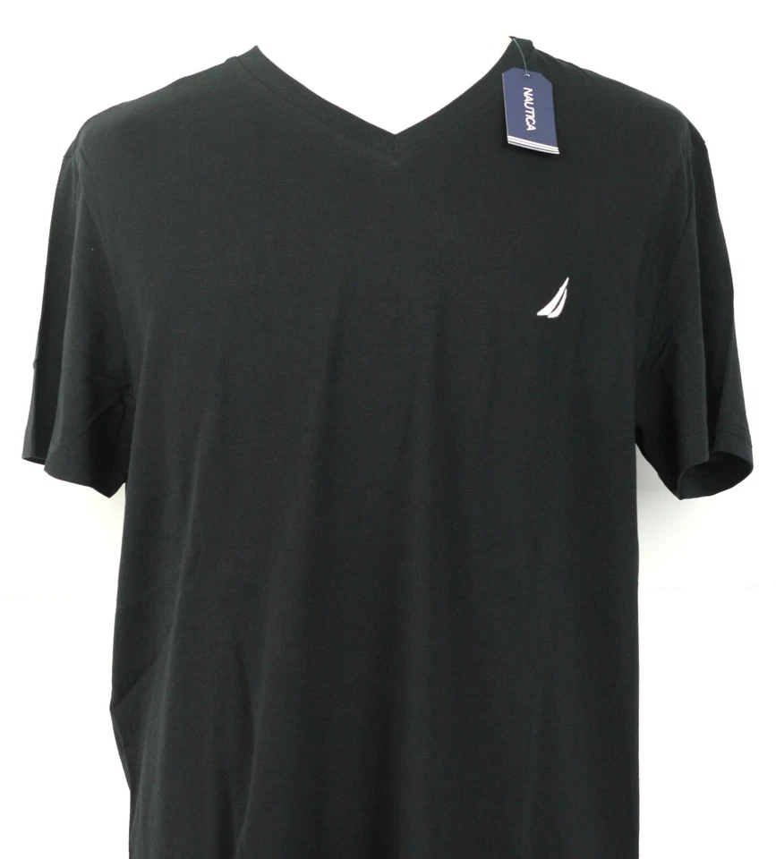 Nautica T-Shirt Crew Neck Vneck Short Sleeve with Logo S M L XL 2XL 3XL - Image 1 of 1