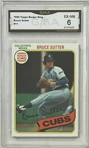 BRUCE SUTTER GMA 6 1980 TOPPS BURGER KING PROMO VINTAGE CARD CHICAGO CUBS - Bild 1 von 1