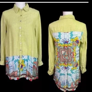 John Mark Leinen Tunika X Top Shirt Gr. M - Bild 1 von 11