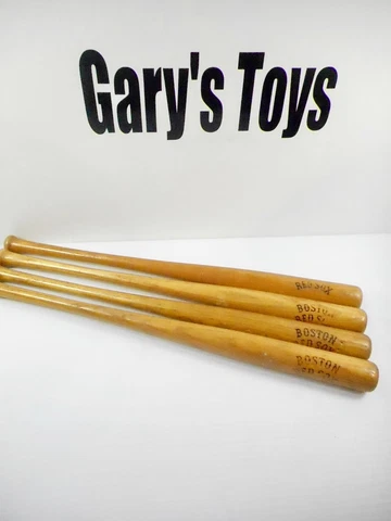 Vintage Lot Of 4 Boston Red Sox 18” Mini Bat Game Day Give Away Cover