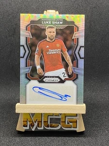 2023-24 Panini Prizm Premier League Luke Shaw /99 Autograph Sliver MU #S-LS - Picture 1 of 2