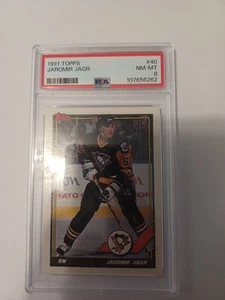 1990-91 OPC O-Pee-Chee Premier #50 Jaromir Jagr PSA 8 NM-MT - Picture 1 of 2