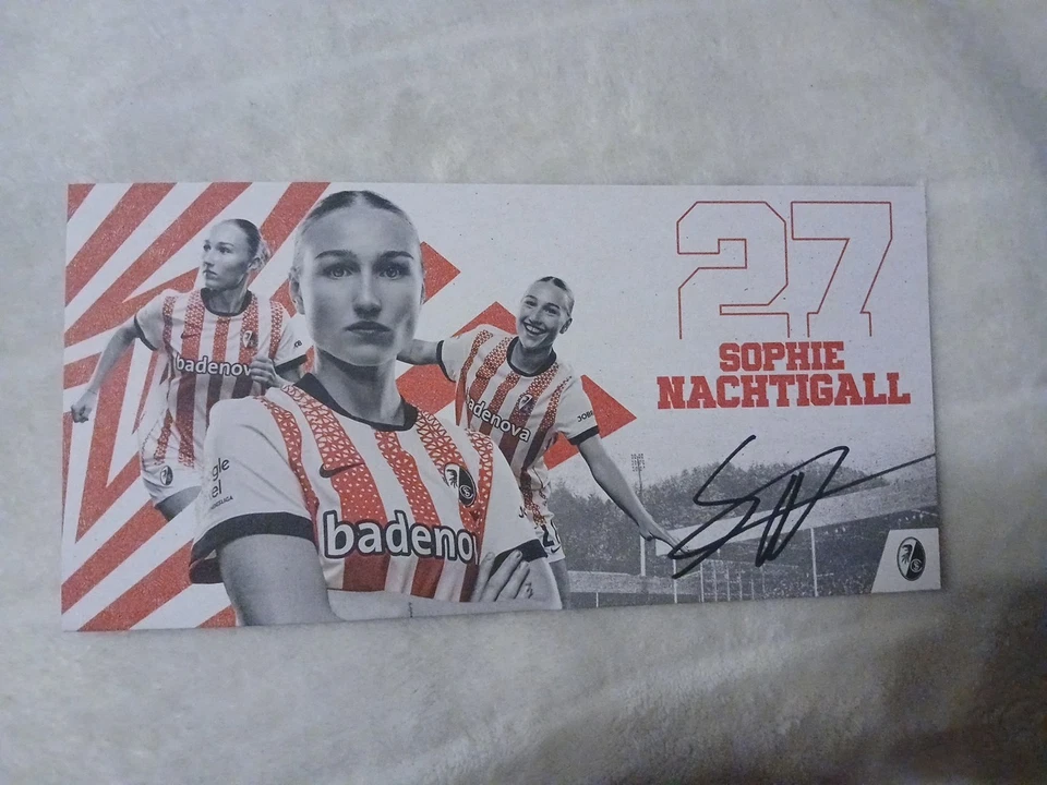 Signierte AK Sophie Nachtigall SC Freiburg Frauen NEU  - Bild 1 von 1