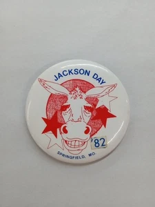 Vintage 1982 Andrew Jackson Day Button Springfield, MO - Picture 1 of 8