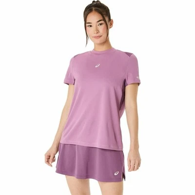 Camiseta de Manga Corta Hombre Asics Padel Court Ss Top Morado Violeta - Imagen 1 de 4