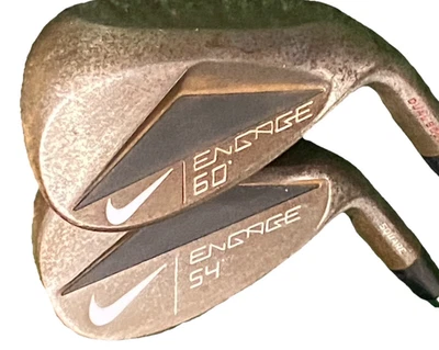Nike Engage Wedge Set SW 54*, LW 60* RH Tour Issue S400 Stiff Steel Nice Grips - Image 1 of 4