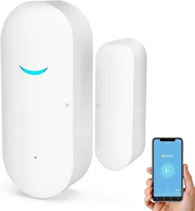 WiFi Door and Window Sensors,Tuya Smart Alarm with Free Notification 1-pack - Picture 1 of 9
