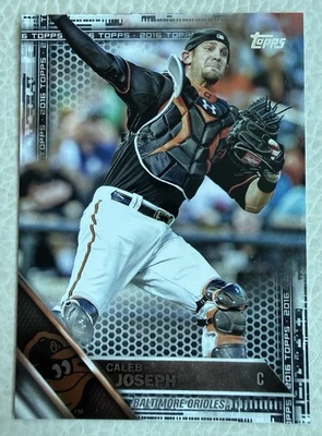 2016 Topps Series Two CALEB JOSEPH Black Parallel /65! #513, Orioles - Image 1 of 2