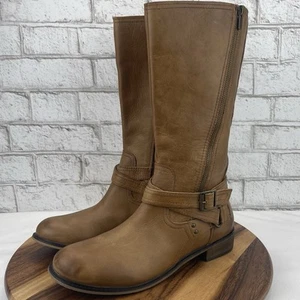 Botas de montar Giani Bini para mujer 11 M cuero marrón claro cremallera lateral 14" de alto - Imagen 1 de 18