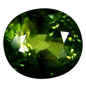 0.75 ct Wonderful Oval (6 x 5 mm) Un-Heated Mozambique Green Tourmaline Gemstone - Picture 1 of 1