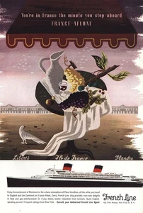 1954 French Line: Montmartre Vintage Print Ad - Picture 1 of 1