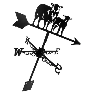 Sheep Weather Vane Roof Child Outdoor Metal Wind Direction Indicator - Bild 1 von 4