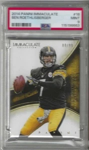 2014 Immaculate Ben Roethlisberger Pittsburgh Steelers # 18 #'d/99 PSA 9 MINT - Bild 1 von 2