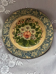 BIAGIOLI GM GUBBIO ITALY 41 HAND PAINTED 32CM WALL HANGING PLATE EXCELLENT - Picture 1 of 10
