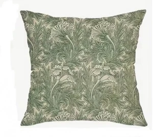 William Morris Abstract Floral Design Throw Pillow Cover Home Decor 18x18” - Picture 1 of 4