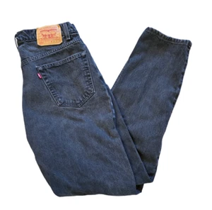 Vintage Levis 550 Herren tatsächliche Größe 34x33 hergestellt in den USA schwarz Denim Jeans (Etikett 36x34) - Bild 1 von 10