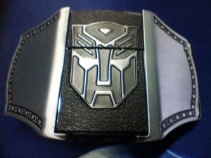 Transformers black/silver belt buckle with fully operational lighter. Rare item. - Picture 1 of 6