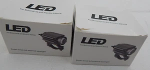 Motorcycle White Fog lights with mounting hardware. (2pcs/pair) - Picture 1 of 4