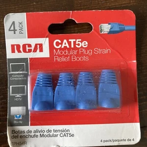 RCA CAT-5E Modular Plug Strain Relief Boots (4-Pack) TPH54R - Picture 1 of 2