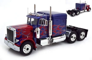 Camion PETERBILT 359 déco flamme de 1967 au 1/18 de ROAD KINGS RK180083 - Picture 1 of 4