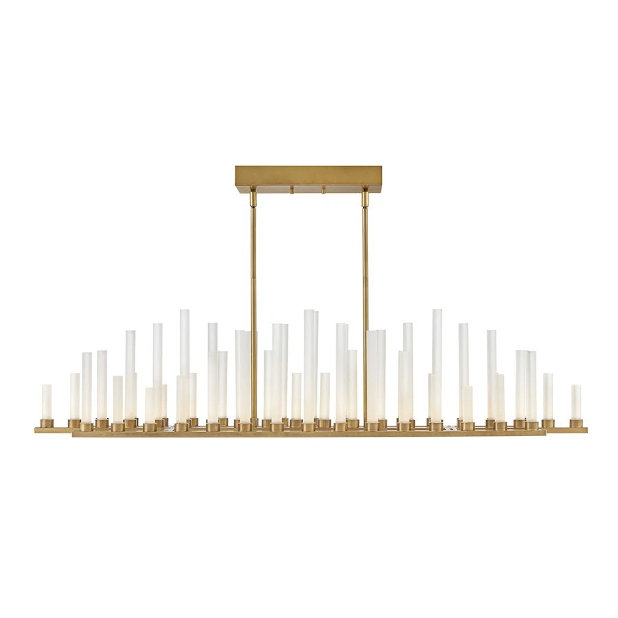 Lámpara de araña Fredrick Ramond Trinity de latón Heritage de 8" - FR46108HBR Foto 1 de 1