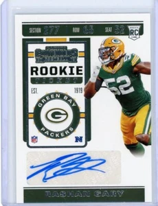 2019 Panini Contenders Football Rookie Autograph #246 Rashan Gary - Picture 1 of 2