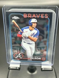 2024 Topps Chrome Matt Olson #23 Atlanta Braves - Picture 1 of 2