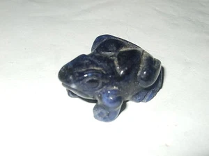 - Animali Pietra Dura - RANA in SODALITE - - Picture 1 of 1