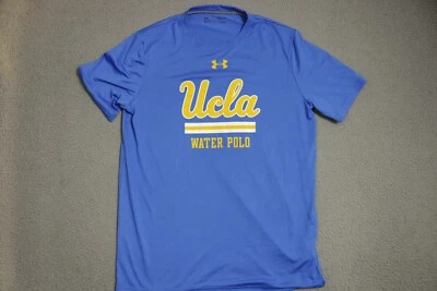 Camisa polo acuática Under Armour UCLA para hombre pequeña azul equipo térmico Foto 1 de 4