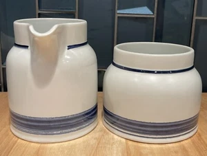 Royal Doulton “Biscay” Lambeth Stoneware Cream And Sugar Set, EUC - Picture 1 of 7