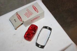 NOS Signal-Stat #9179 Montaje Choque Cromo Lámpara Bisel con Unidad de Luz Roja - Imagen 1 de 10