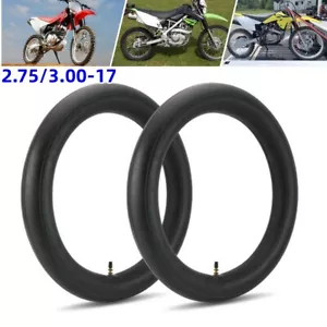 2 PIEZAS TUBO NEUMÁTICO INTERIOR MOTO VÁSTAGO VÁLVULA RECTA 2.75 3.00 17 275/300 - Imagen 1 de 11