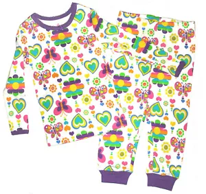 THE CHILDREN'S PLACE ~RAINBOW GARDEN TODDLER GIRLS PAJAMA SET~ SZ 2 - Picture 1 of 1