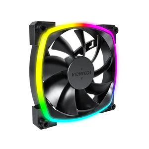 Montech AX120 PWM BLACK AX 120 ARGB Fan 1600PWM 120mm - Picture 1 of 7